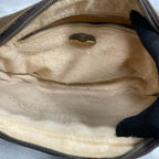 Gucci GG Shoulder Bag Brown Beige Leather Logo — view 5