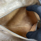 Gucci GG Shoulder Bag Brown Beige Leather Logo — view 6