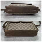 Gucci GG Shoulder Bag Brown Beige Leather Logo — view 8