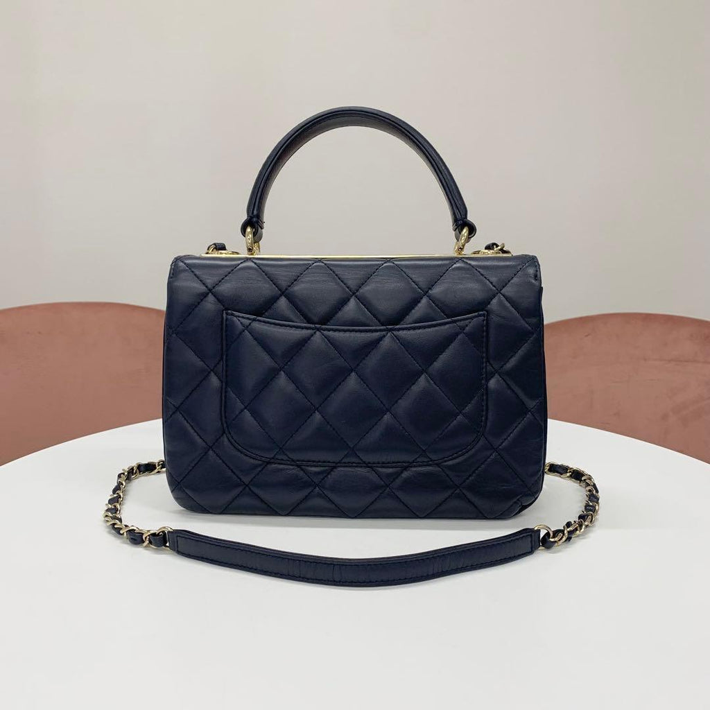 Chanel Trendy CC Lambskin CC Logo Shoulder — view 3