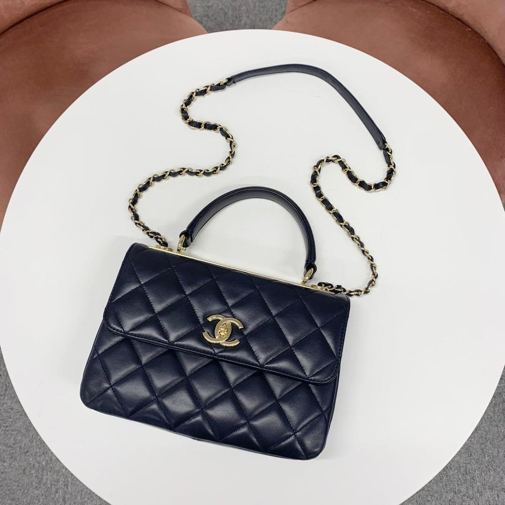 Chanel Trendy CC Lambskin CC Logo Shoulder — view 5