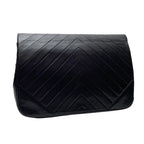 Chanel Lambskin Stitch CC Logo Chain Shoulder Bag Black — view 2