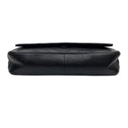 Chanel Lambskin Stitch CC Logo Chain Shoulder Bag Black — view 5