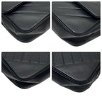 Chanel Lambskin Stitch CC Logo Chain Shoulder Bag Black — view 6