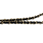 Chanel Lambskin Stitch CC Logo Chain Shoulder Bag Black — view 7