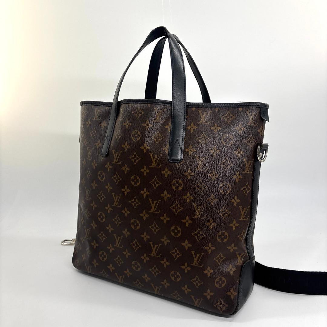 Louis Vuitton Super Monogram Macassar Davis Tote Bag Black — view 2