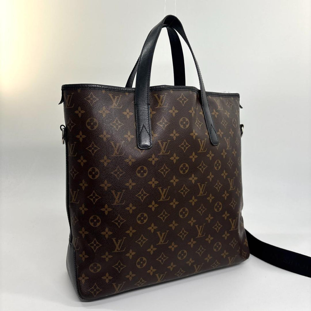 Louis Vuitton Super Monogram Macassar Davis Tote Bag Black — view 3
