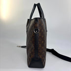 Louis Vuitton Super Monogram Macassar Davis Tote Bag Black — view 4