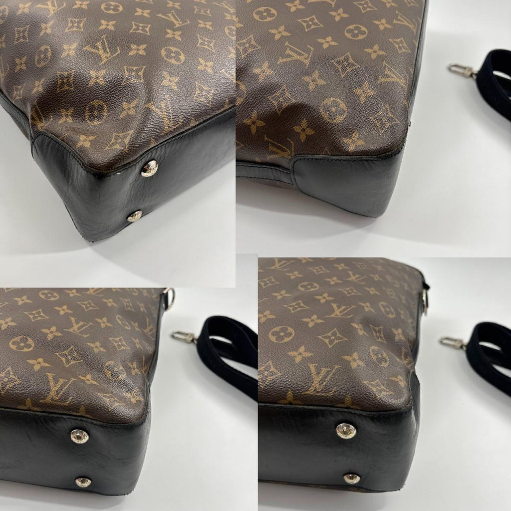 Louis Vuitton Super Monogram Macassar Davis Tote Bag Black — view 7