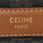 Celine Round Purse Triomphe Canvas Shoulder Bag — view 8