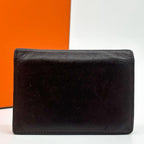 Hermes 2009: Card Case Brown Leather Business Holder — view 3