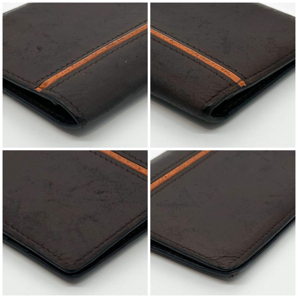 Hermes 2009: Card Case Brown Leather Business Holder — view 5