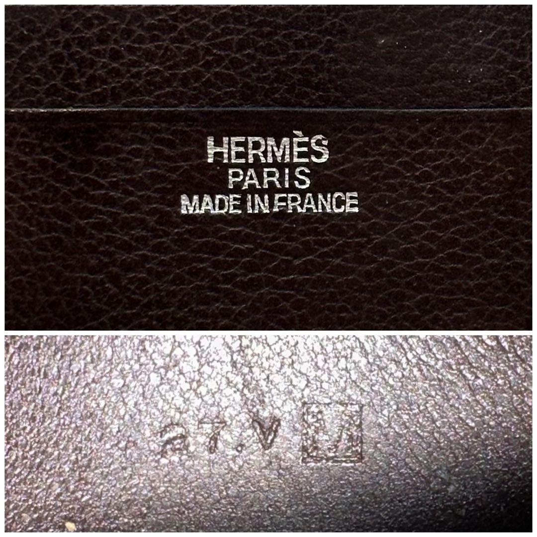Hermes 2009: Card Case Brown Leather Business Holder — view 9