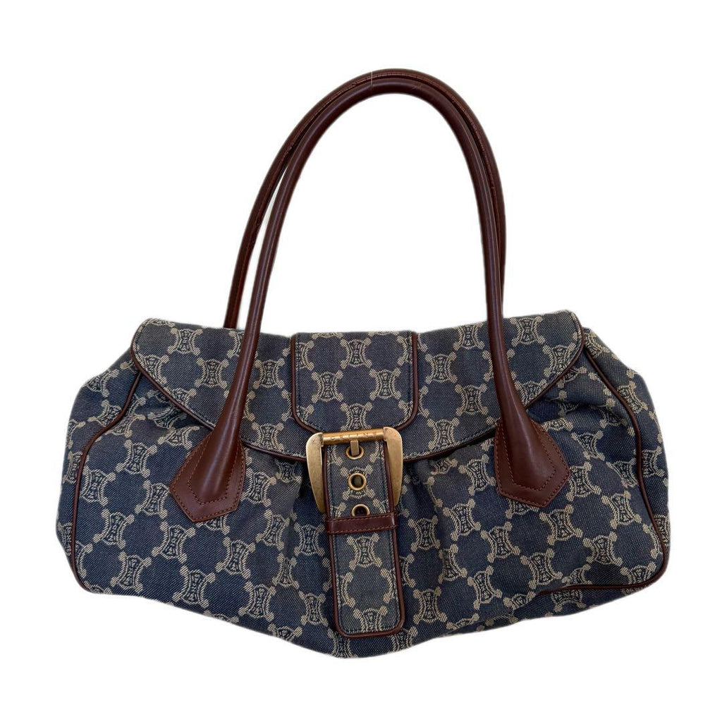 Celine Vintage Denim Shoulder Bag