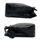 Chanel Quilted Lambskin Chain Hand Bag CC Logo Black — view 5
