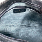 Gucci GG Shoulder Bag Navy Beige Leather Logo — view 5