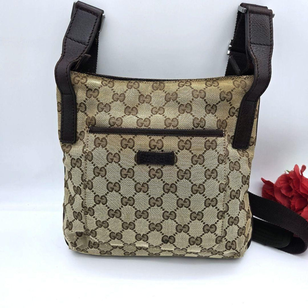 Gucci Shoulder Bag GG Canvas Brown
