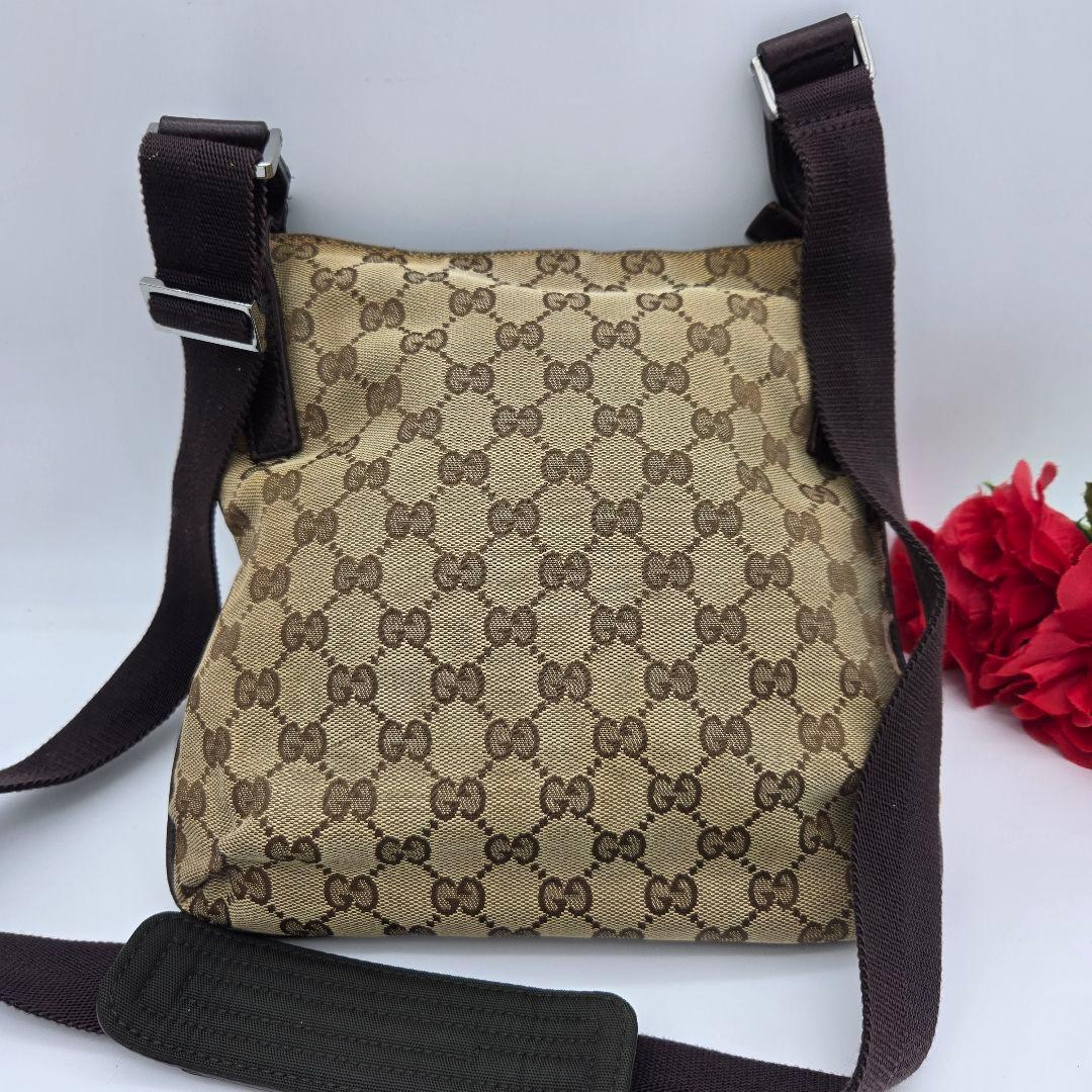 Gucci Shoulder Bag GG Canvas Brown — view 2