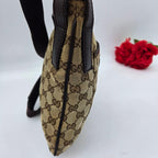 Gucci Shoulder Bag GG Canvas Brown — view 4