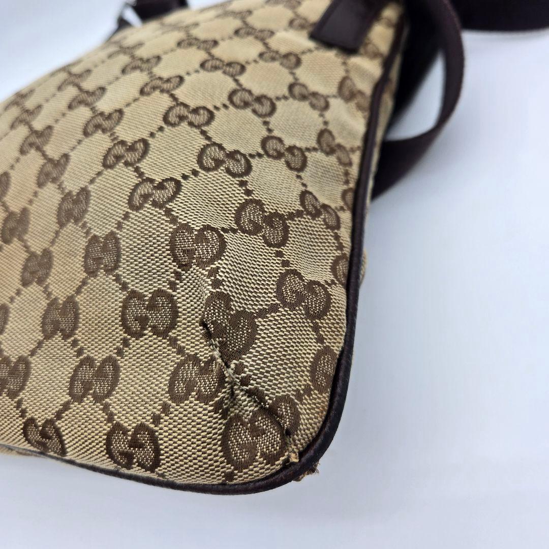 Gucci Shoulder Bag GG Canvas Brown — view 8
