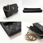 Chanel Caviar Leather Quilted Wallet Black — view 3
