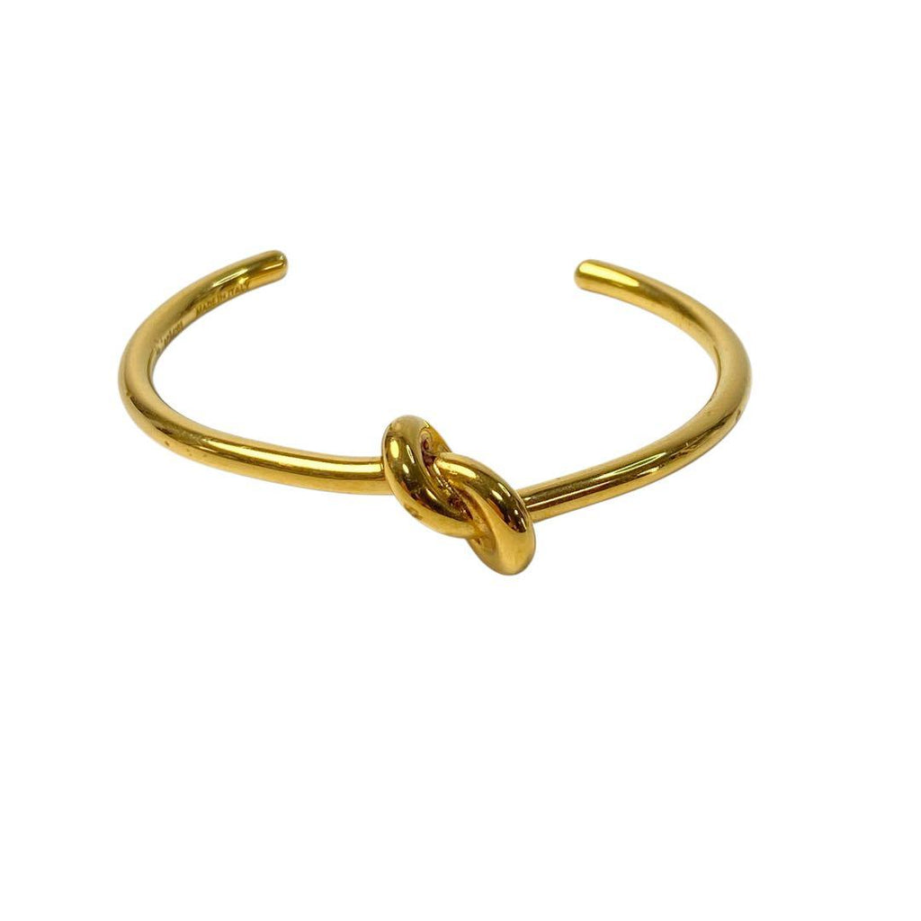 Celine Knot Extra Thin Bracelet Gold Finish Brass — view 2