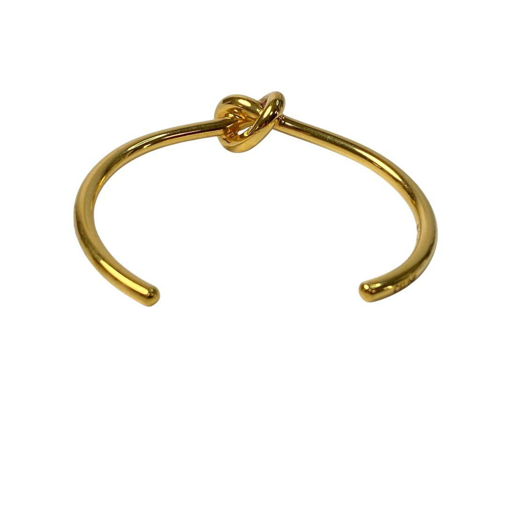 Celine Knot Extra Thin Bracelet Gold Finish Brass — view 3