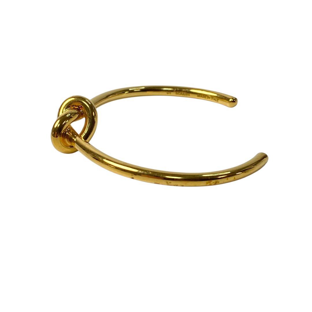 Celine Knot Extra Thin Bracelet Gold Finish Brass — view 4