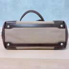 Prada Jacquard Canvas Tote Logo Brown — view 5