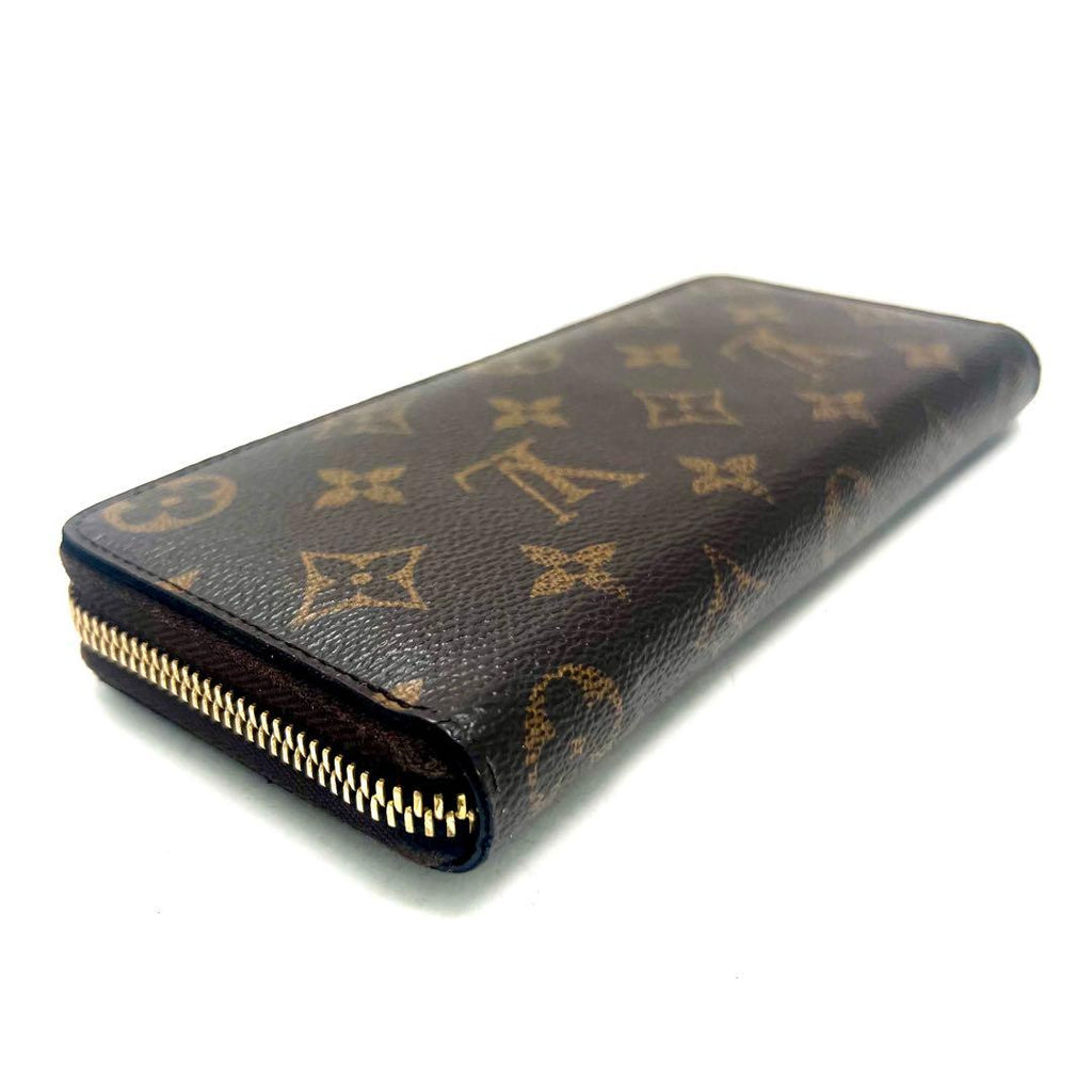 Louis Vuitton Monogram Portefeuille Clemence Round Zip Wallet — view 8
