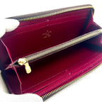 Louis Vuitton Monogram Portefeuille Clemence Round Zip Wallet — view 9