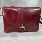 Gucci Shoulder Bag Horsebit Bordeaux Leather — view 2