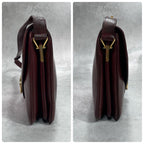 Gucci Shoulder Bag Horsebit Bordeaux Leather — view 8