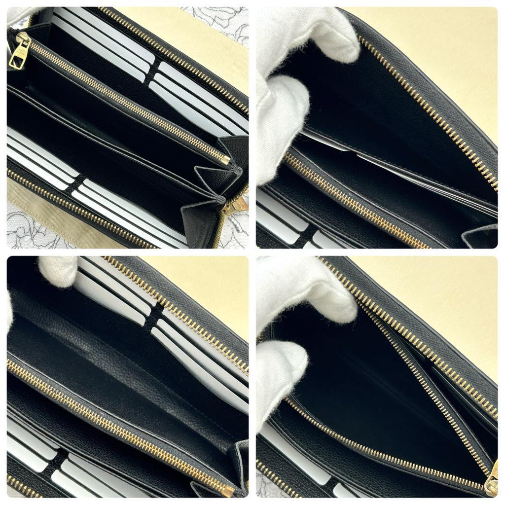 Louis Vuitton Empreinte Zippy Wallet Noir — view 6