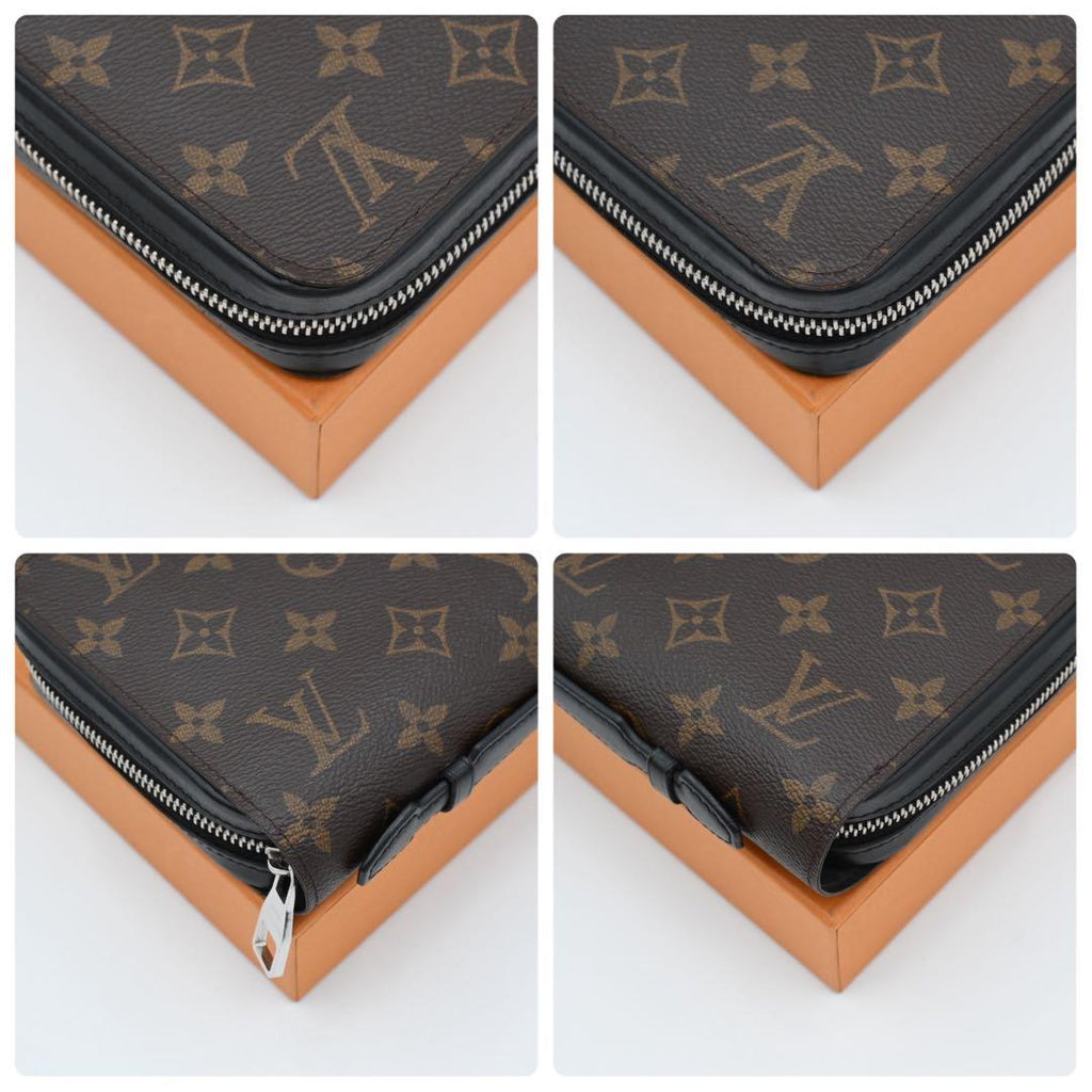 Louis Vuitton Monogram Macassar Zippy XL Wallet Clutch — view 7