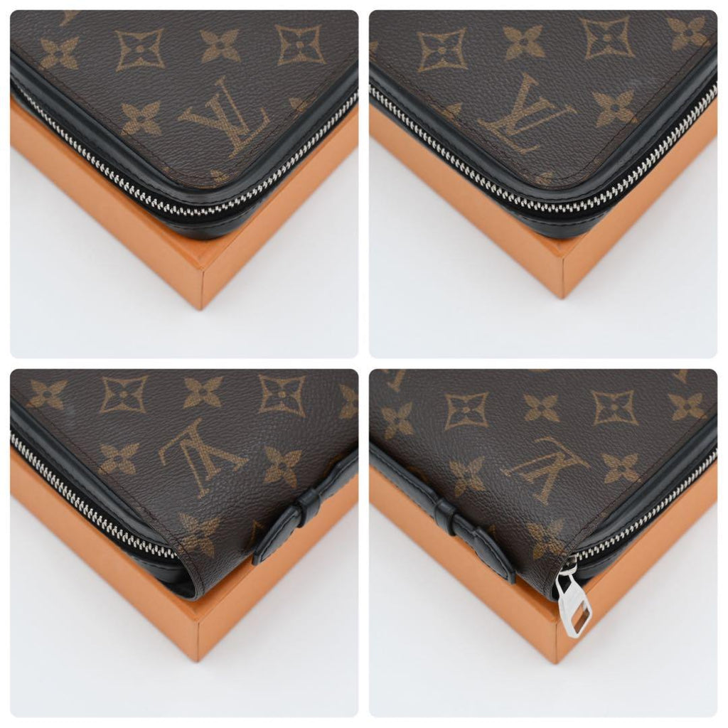 Louis Vuitton Monogram Macassar Zippy XL Wallet Clutch — view 8