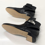 Hermes Neo Leather Kelly Hardware Short Boots Black — view 6