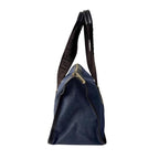 Fendi Zucca Denim Boston Bag Blue Brown — view 5