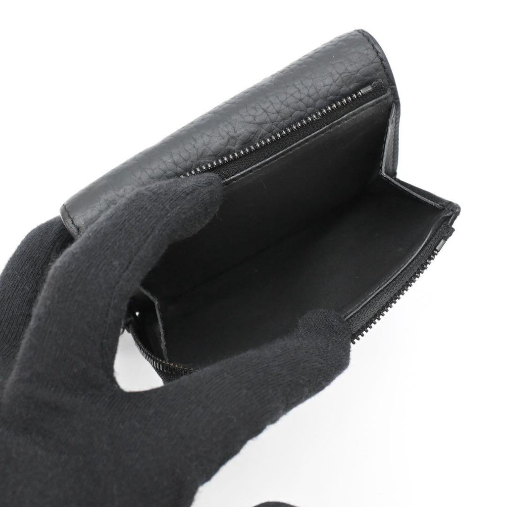 Louis Vuitton Portefeuille Pilot Trifold Wallet Black Taurillon — view 5