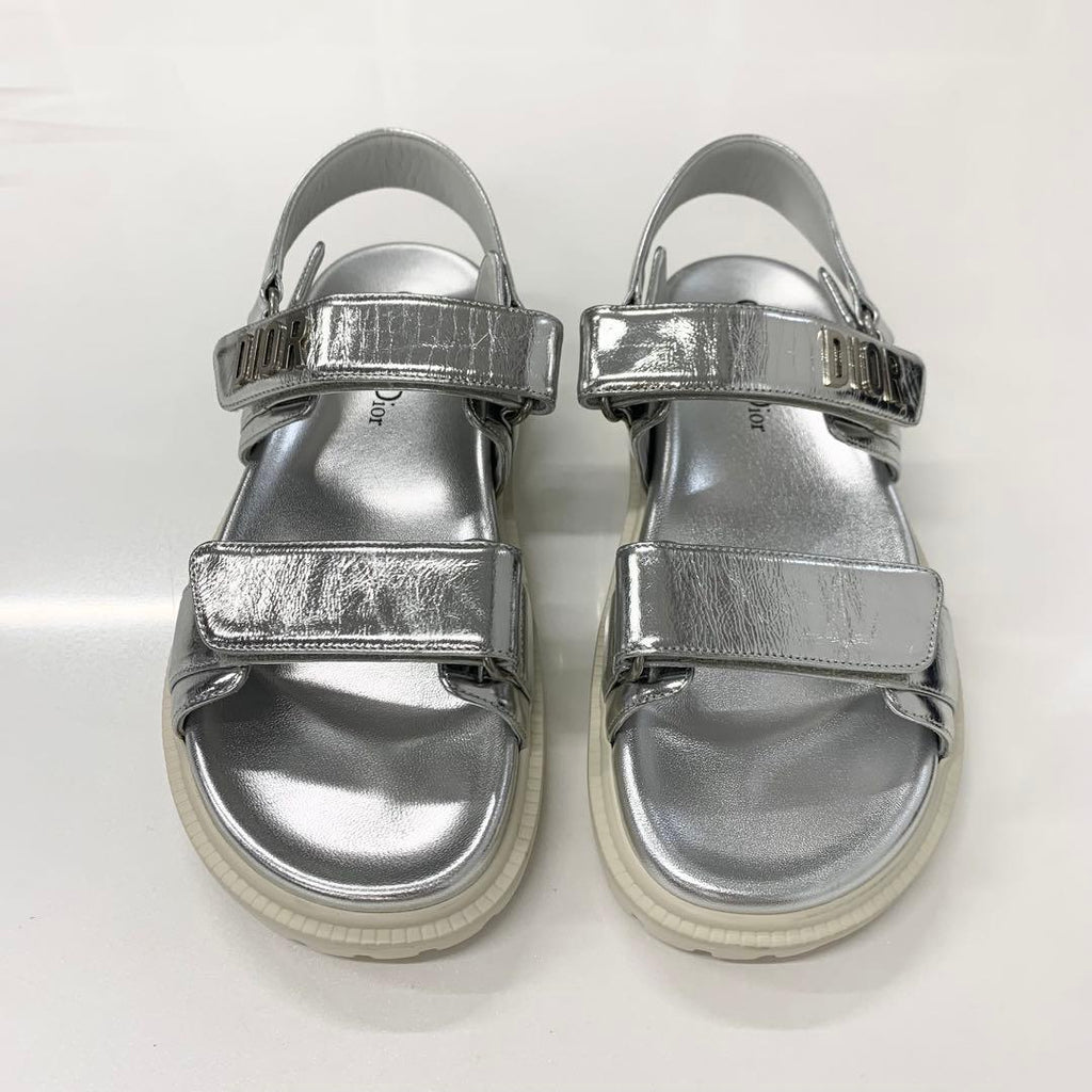 Dior Act Leather Logo Velcro Sandals — view 2