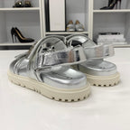 Dior Act Leather Logo Velcro Sandals — view 4