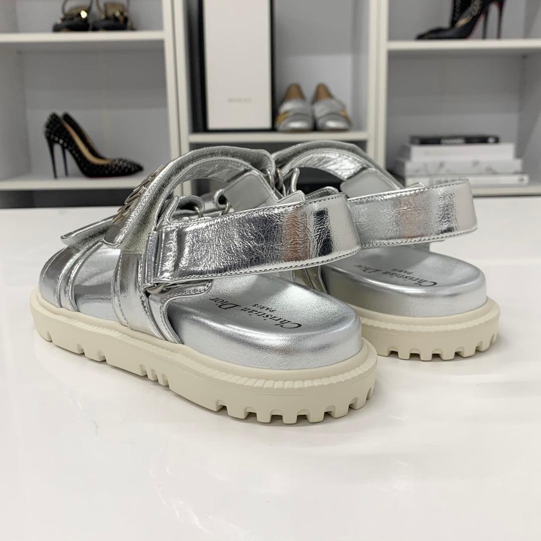 Dior Act Leather Logo Velcro Sandals — view 4
