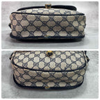 Gucci GG Sherry Line Shoulder Bag Navy Leather — view 8