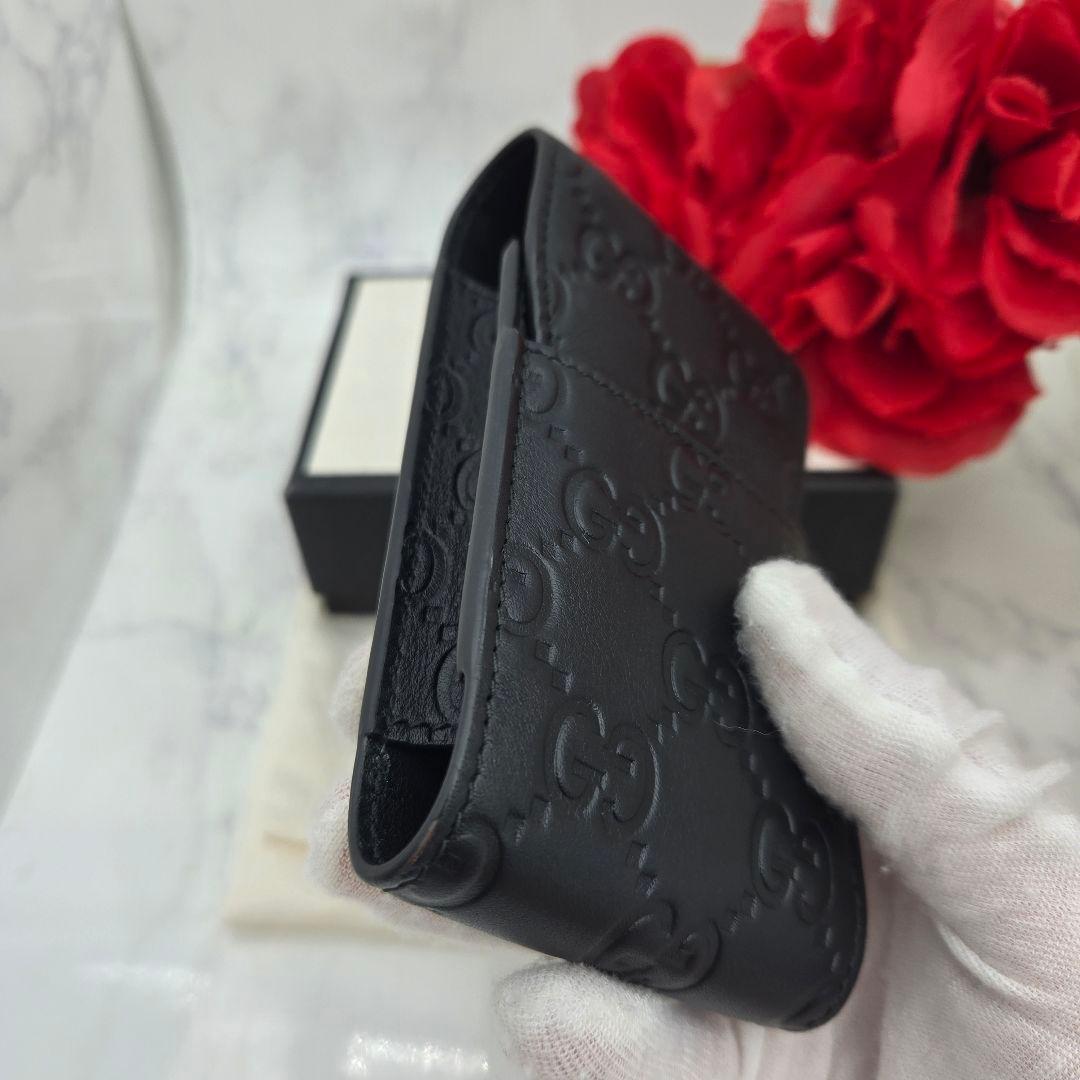 Gucci Guccissima Shi Galet Tobacco Case Black — view 5