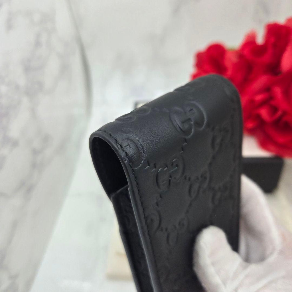 Gucci Guccissima Shi Galet Tobacco Case Black — view 6