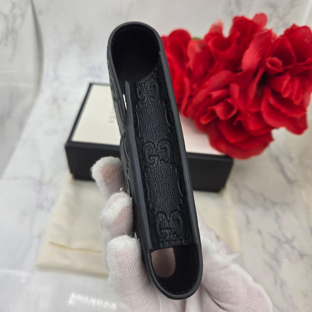 Gucci Guccissima Shi Galet Tobacco Case Black — view 8