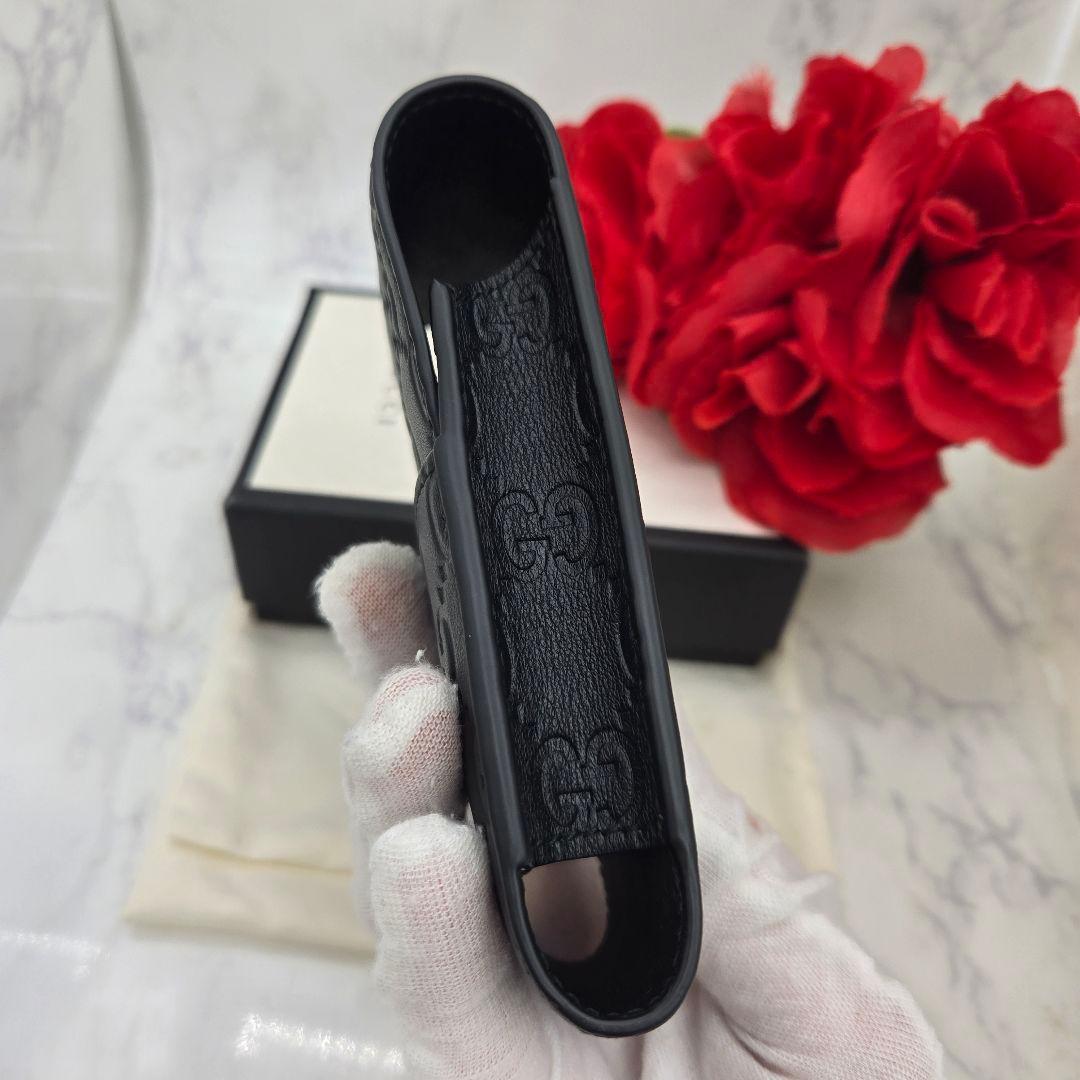 Gucci Guccissima Shi Galet Tobacco Case Black — view 8