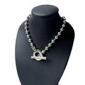 Gucci Polished Ball Chain Necklace 925 Sterling Silver