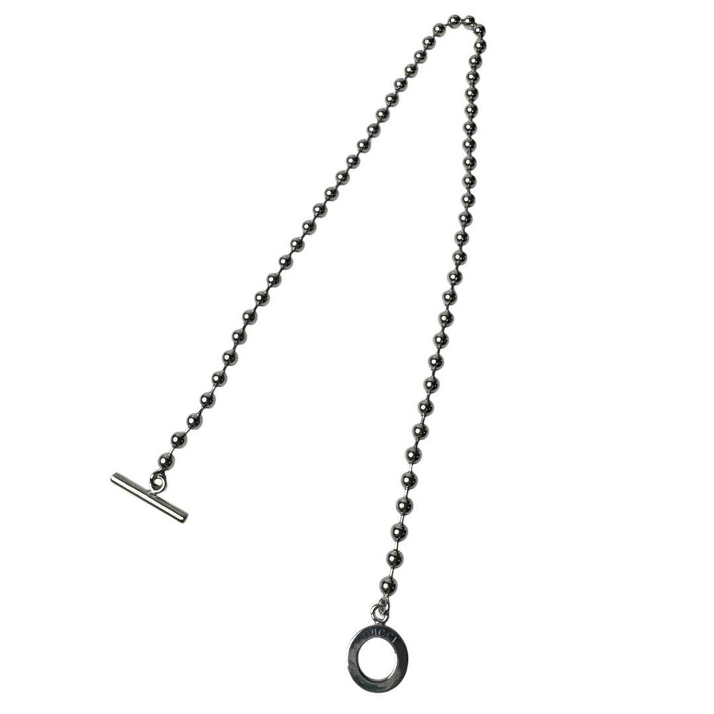 Gucci Polished Ball Chain Necklace 925 Sterling Silver — view 5