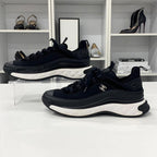Chanel CC Logo Fabric Leather Suede Sneakers — view 2